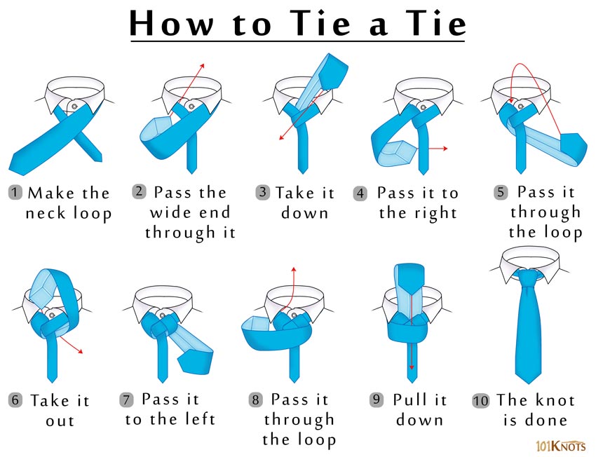 Tie knots: How to Tie a Tie