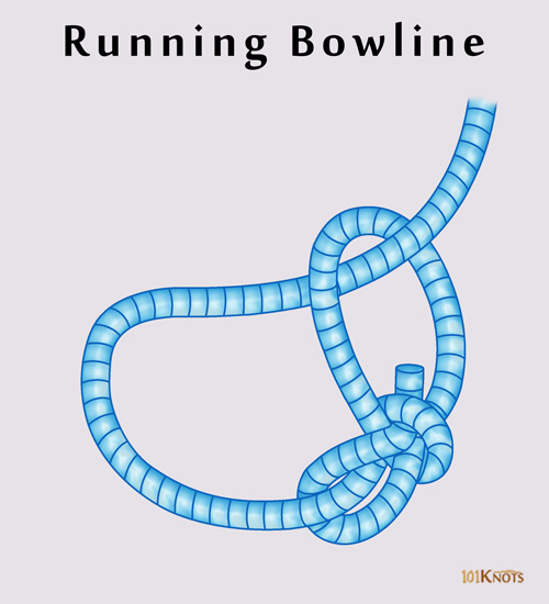 The running bowline knot is a versatile and useful knot that is common